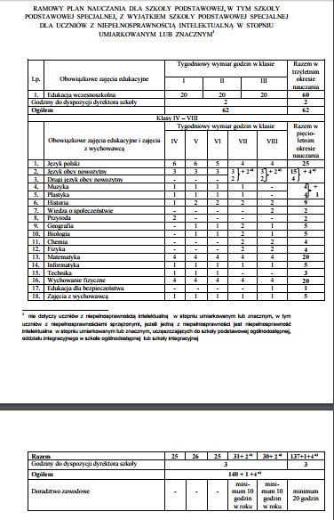 MEN: Jaka Nowa Podstawa Programowa I Ramowe Plany Nauczania?