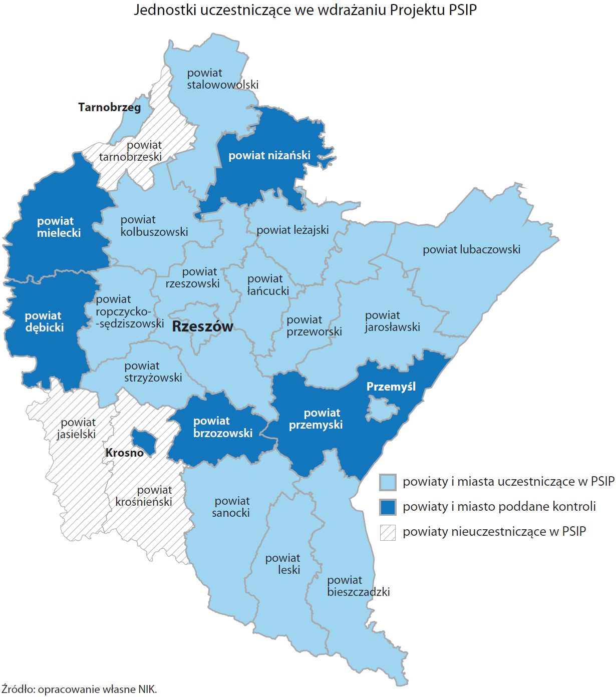 Podkarpacki System Informacji Przestrzennej NIK wytyka błędy ale