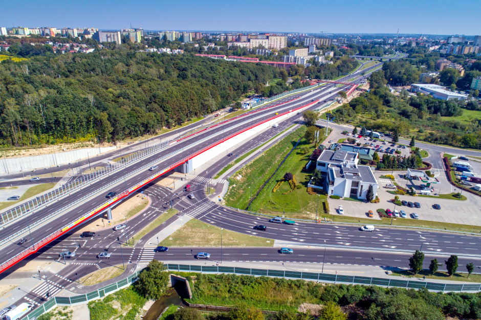 Dwupoziomowe skrzyżowanie w Lublinie