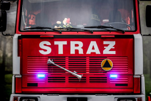 Pożar był już wysoko rozwinięty. W szczytowym momencie w akcji uczestniczyły 32 zastępy państwowej i ochotniczej straży pożarnej (fot. Shutterstock)