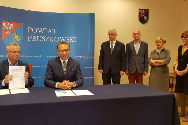 Podpisanie umowy na realizację II etapu rozbudowy szpitala w Pruszkowie (fot. SPZZOZ Pruszków)