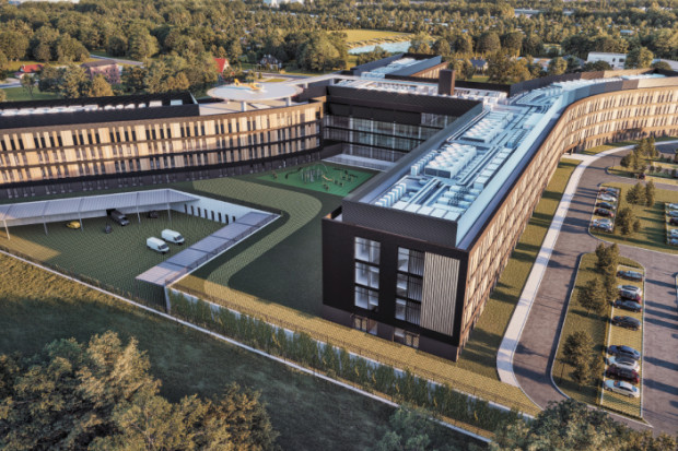 Tak ma wyglądać nowy szpital miejski w Gliwicach (wizualizacja, fot. UM Gliwice)