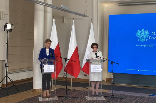 Szefowa MRPiPS poinformowała, że w ramach "tarczy antykryzysowej" do przedsiębiorców trafiło już 14 mld zł (fot. twitter.com/MRPiPS_GOV_PL)