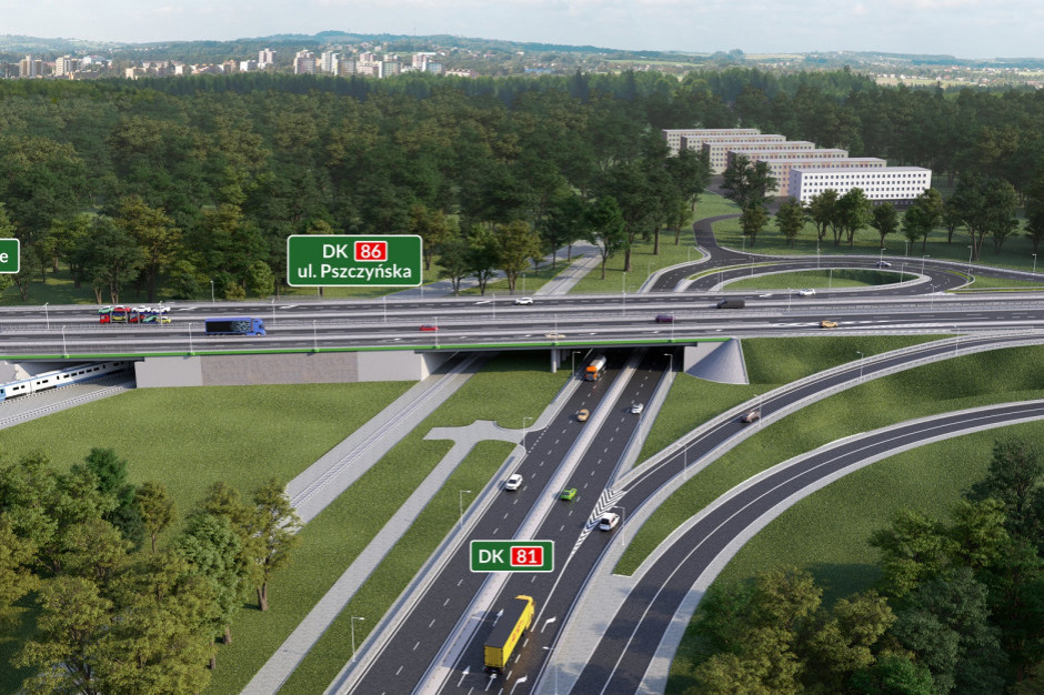 Do zdarzenia doszło w miejscu przebudowywanego wiaduktu (fot. wizualizacja UM Katowice) Do zdarzenia doszło w miejscu przebudowywanego wiaduktu (fot. wizualizacja UM Katowice)