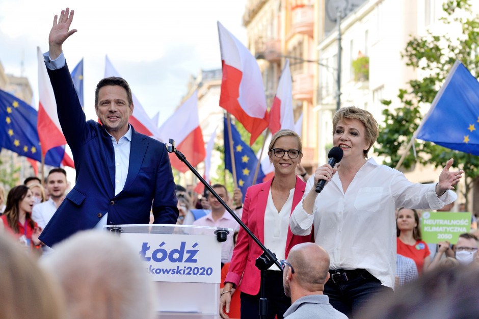 Na wiecu Rafała Trzaskowskiego pojawiła się prezydent Łodzi Hanna Zdanowska (fot. Tomasz Warszewski / Shutterstock.com) Na wiecu Rafała Trzaskowskiego pojawiła się prezydent Łodzi Hanna Zdanowska (fot. Tomasz Warszewski / Shutterstock.com)