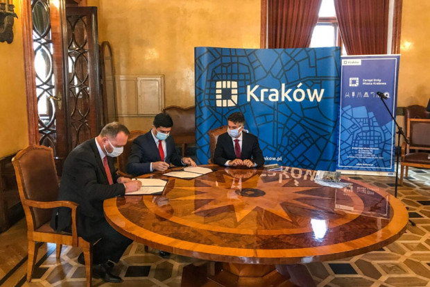 Jedną z 7 zawartych w ostatnim czasie umów, jest ta dotycząca jak dotąd największej inwestycji w formule PPP w Polsce - budowy linii tramwajowej od ul. Meissnera do Mistrzejowic (Fot. krakow.pl)