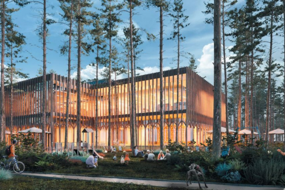 Usytuowanie przedszkola i biblioteki w osobnych budynkach umożliwia realizację inwestycji w dwóch etapach. (Mat. pracownia architektoniczna Regio) Usytuowanie przedszkola i biblioteki w osobnych budynkach umożliwia realizację inwestycji w dwóch etapach. (Mat. pracownia architektoniczna Regio)