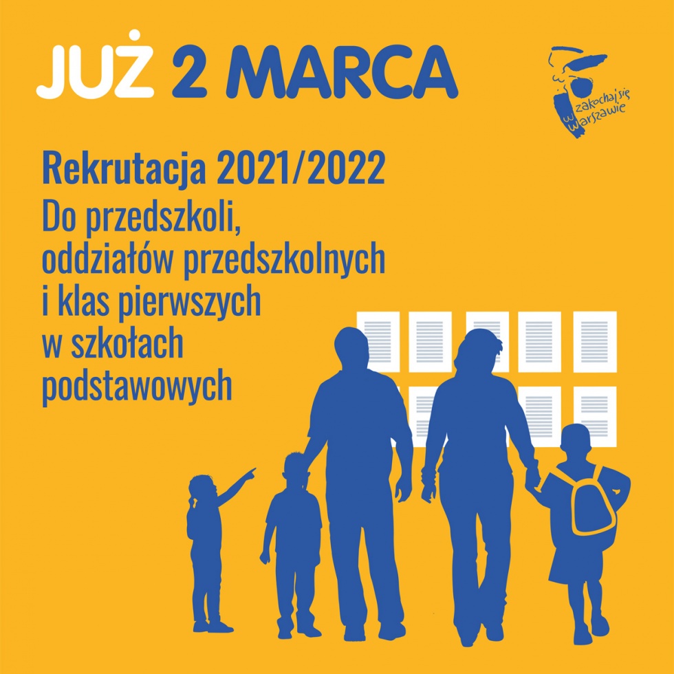 Od 2 marca rekrutacja do przedszkoli i szkół (fot. um.warszawa.pl)