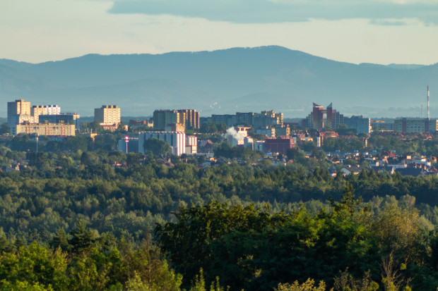 Panorama Tychów z Beskidami w tle (fot. Shutterstock)