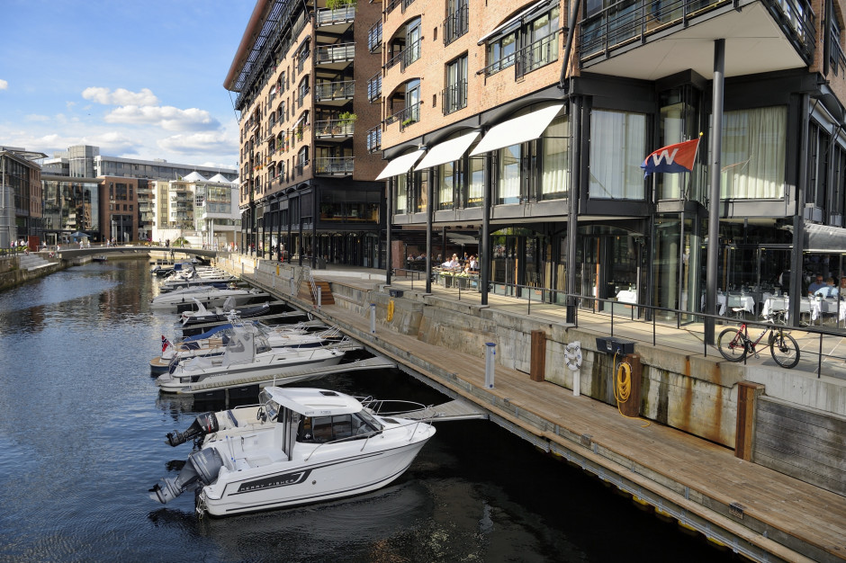 Idea miasta 15-minutowego wprowadzona jest w nowoczesnych dzielnicach Oslo. (fot. flickr/MarekThi)