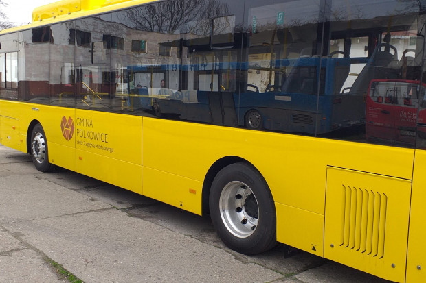 Jeden z nowych autobusów elektrycznych w Polkowicach (Fot. polkowice.eu)