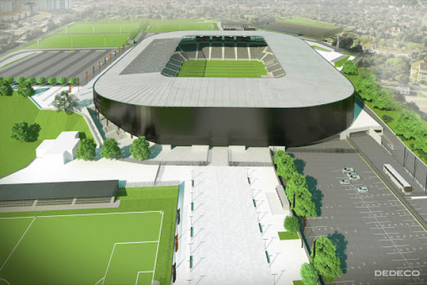 Stadion w Szczecinie to najdroższy z obecnie budowanych w Polsce tego typu obiektów. (fot. szczecin.pl)