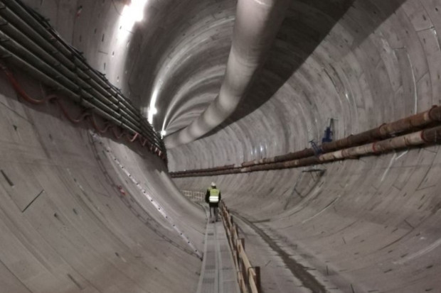 Maszyna TBM wydrążyła dotąd 419 m tunelu i ułożyła 247 pierścieni (fot. tunel-swinoujscie.pl)