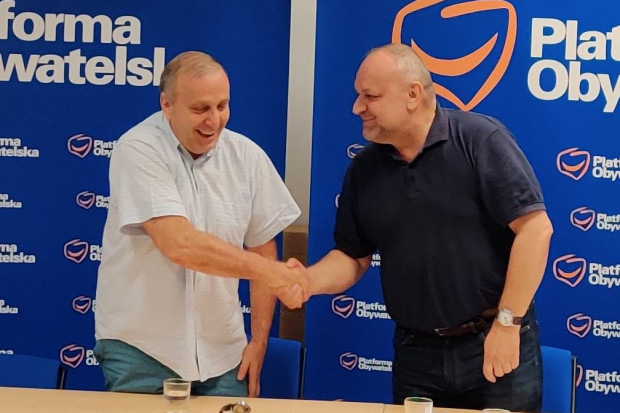Grzegorz Schetyna i Jarosław Duda (fot. twitter.com/PO_Dolny_Slask)