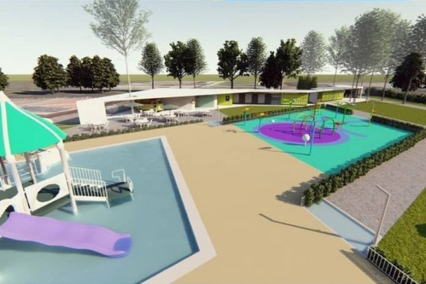 Wizualizacja kompleksu basenowego (źródło UMiG Pleszew)
