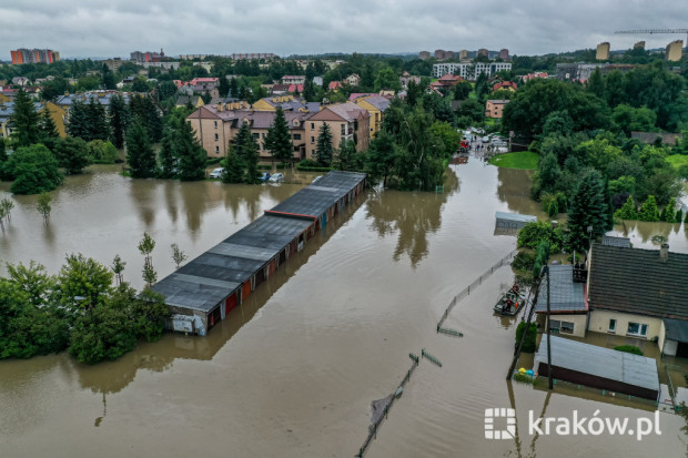 Deszcze nawalne to coraz większy problem wielu miast - nie tylko w Polsce (fot. krakow.pl)