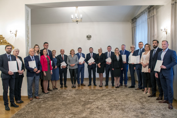 Porozumienie podpisały wszystkie gminy powiaty myślenickiego (fot. UM Myślenice)