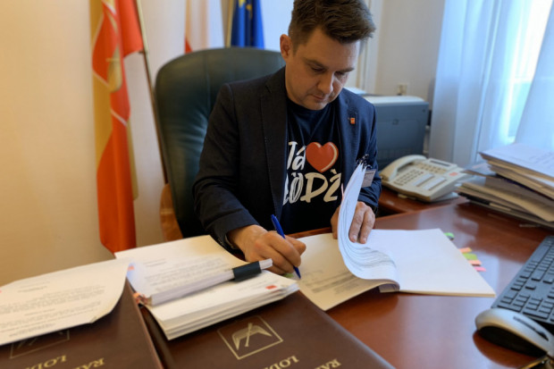 Marcin Gołaszewski, przewodniczący łódzkiej Rady Miejskiej (fot. Twitter / Marcin Gołaszewski)