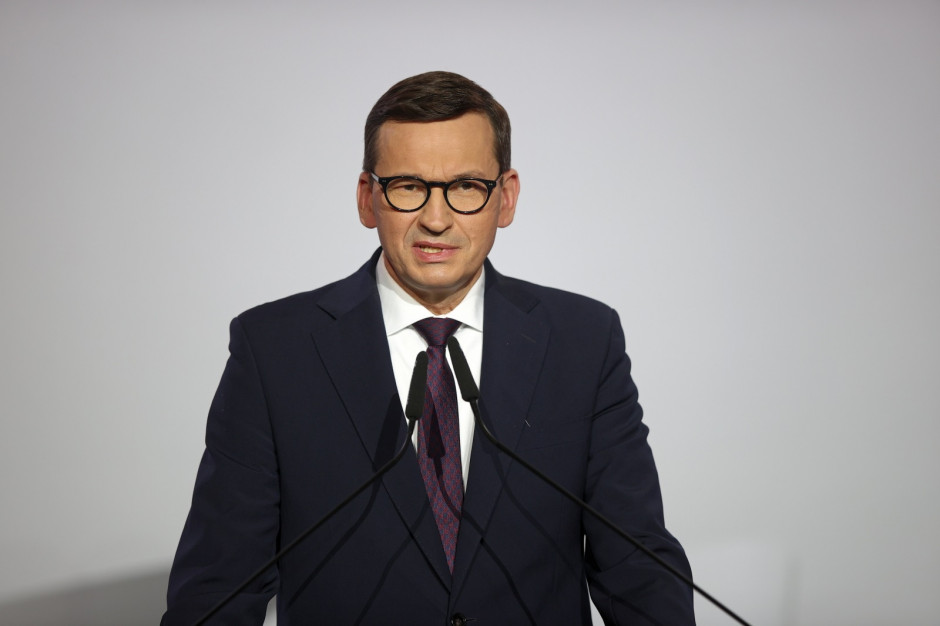 Premier Mateusz Morawiecki. (Fot. PAP/Łukasz Gągulski)