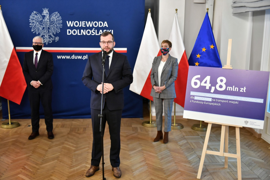Blisko 65 mln zł dofinasowania trasy tramwajowo-autobusowej we Wrocławiu