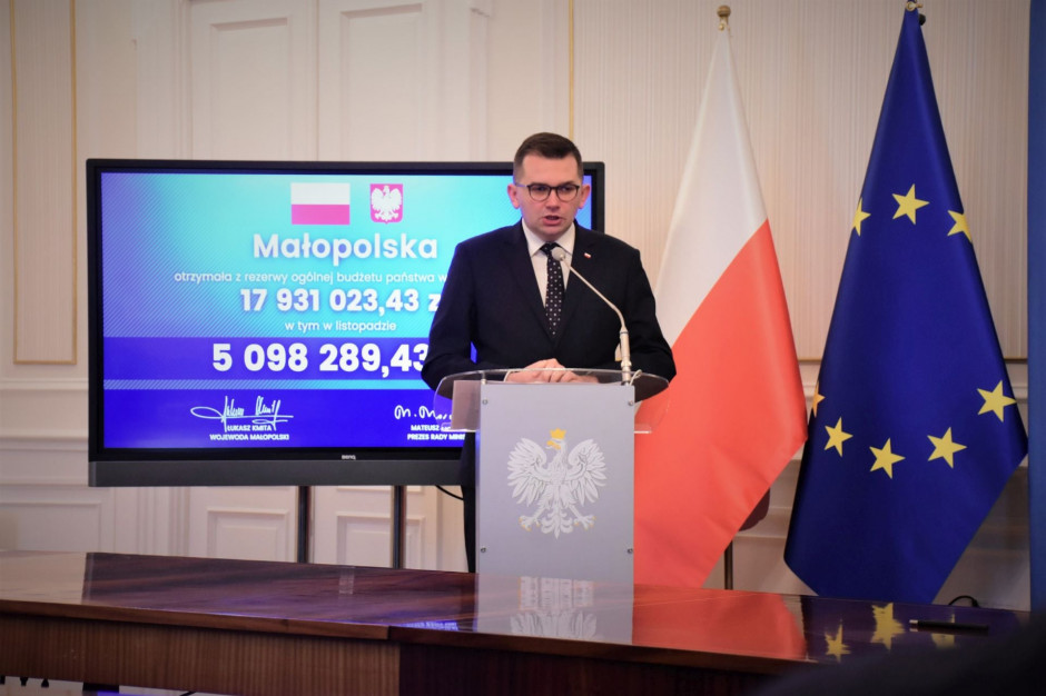 Ponad 5 mln na inwestycje dla 9 małopolskich samorządów