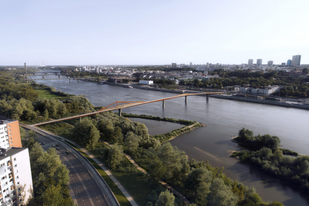 Most będzie miał prawie 0,5 km długości. Koszt budowy to ponad 120 mln zł (fot. ZDM Warszawa)