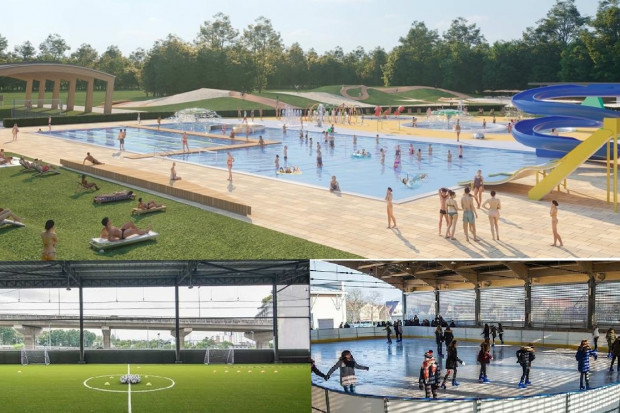 Według umowy podpisanej z firmą MTM Budownictwo, letni park wodny ma być gotowy do połowy maja 2023 roku (fot. UMT)