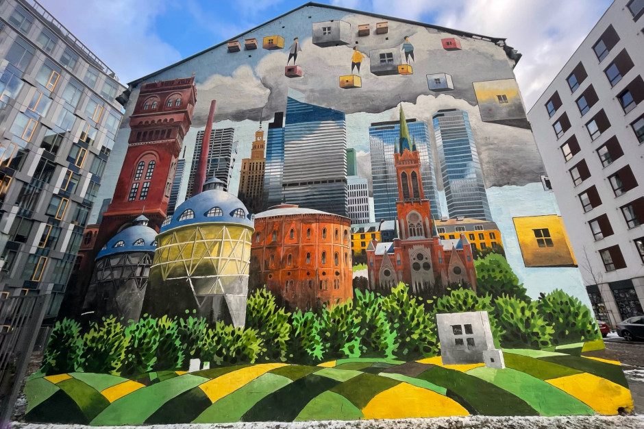 Na warszawskiej Woli powstał oddychający mural