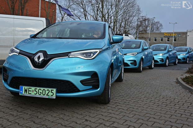 Wynajęte przez warszawski ZOM samochody elektryczne mają przejechać 300 tys. km w 3 lata (fot. ZOM Warszawa)