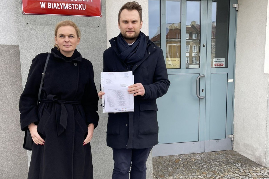 Nowacka oraz poseł Krzysztof Truskolaski (KO) przeprowadzili w czwartek taką kontrolę w Kuratorium Oświaty w Białymstoku ( fot. twitter/) Są wyniki poselskich kontroli w kuratoriach ws. zajęć pozalekcyjnych