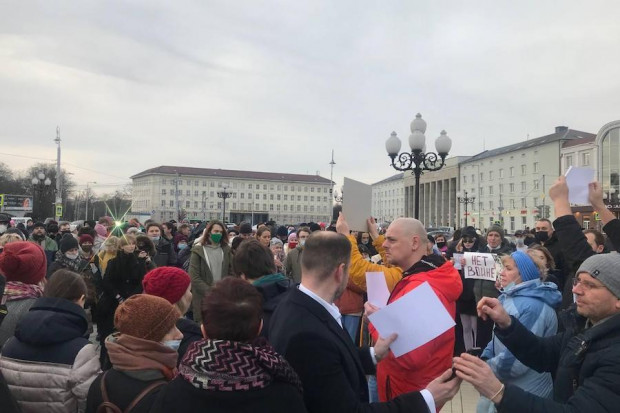 Demonstracja w Kaliningradzie (fot. arch. RUGRAD)