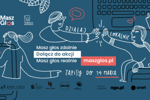 Plakat akcji "Masz Głos". Fot. maszglos.pl
