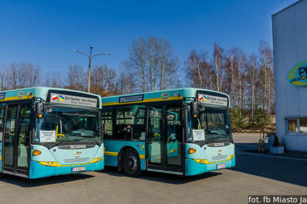 Jaworzno przekazało do Lwowa dwa autobusy Scania (fot.jaworzno.pl)