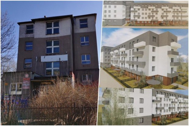 Po remoncie w budynku dawnej szkoły górniczej powstanie 75 mieszkań (fot. UMC)