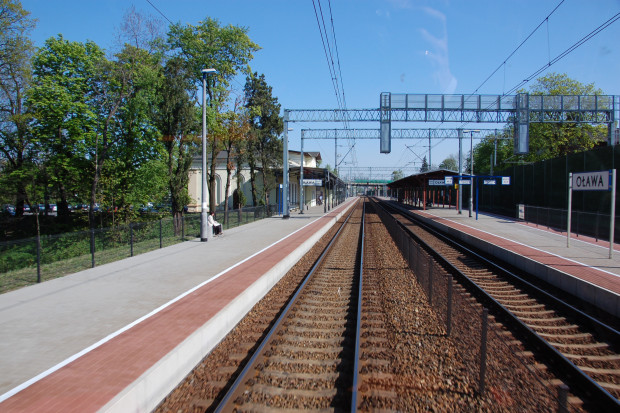 Za 2 lata pociągi zatrzymają się na dodatkowym przystanku w  Oławie (fot. PKP PLK)