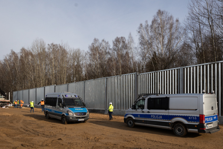 Kończy się budowa zapory na granicy polsko-białoruskiej (fot. gov.pl)