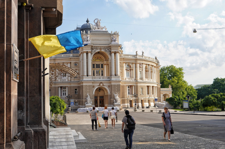 Wojna to ekstremum, ale doświadczenia ukraińskich miast mogą być użyteczne w różnego rodzaju kryzysach. Na zdjęciu Odessa - miasto funkcjonujące od wielu tygodni pod wyjątkową presją. (fot. PAP/Alena Solomonova)