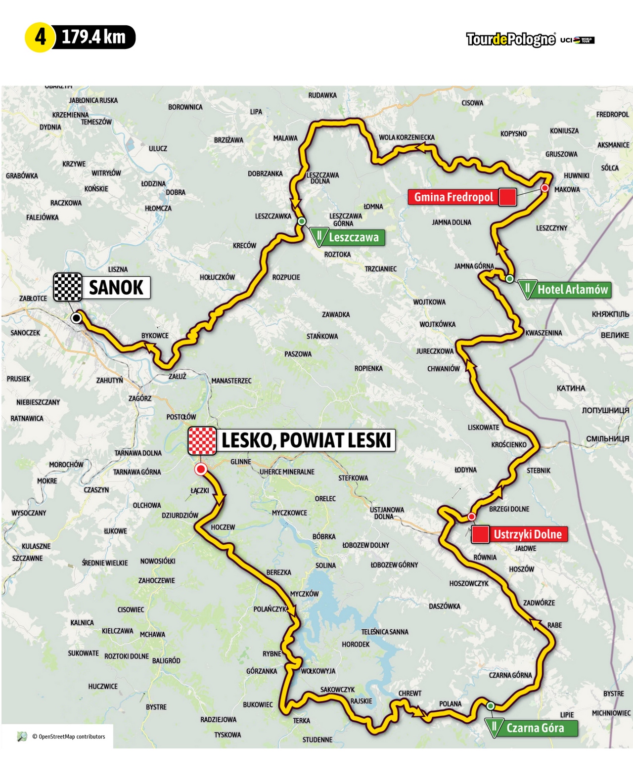 Etap 4 Tour de Pologne (źródło: tourdepologne.pl)