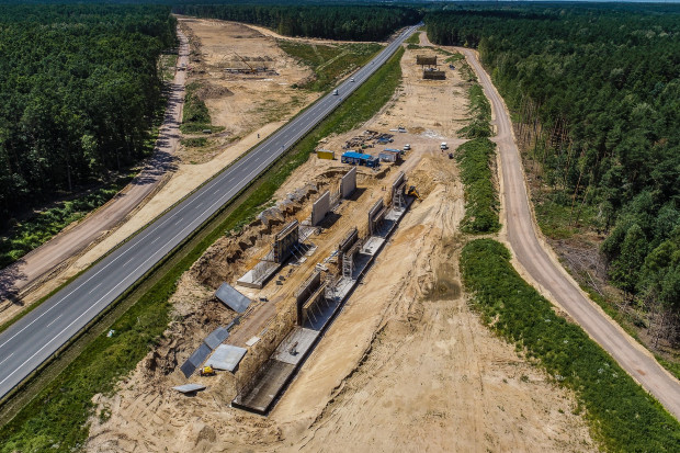 Budowa autostrady A2 Kałuszyn-Groszki w woj. mazowieckim. (Fot. GDDKiA)