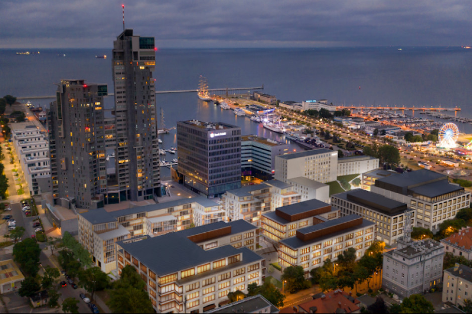 Wizualizacja drugiego etapu kompleksu Waterfront, który powstaje przy ul. Waszyngtona w Gdyni (fot. mat. prasowe / Vastint Poland)