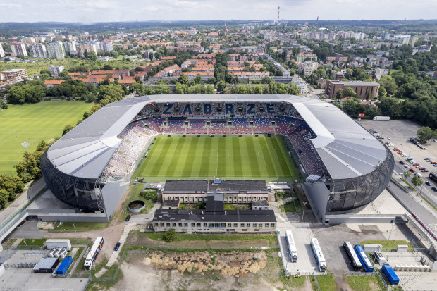 Stadion w Zabrzu ma zostać dokończony w 2025 r. (fot. UM Zabrze).