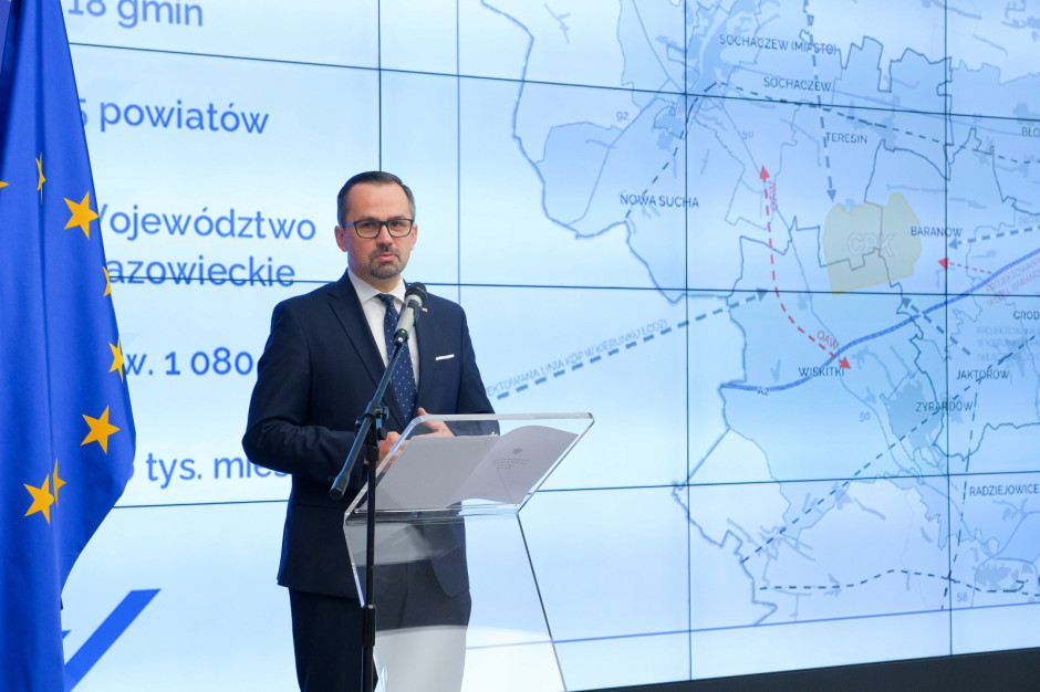 CPK będzie stymulował wzrost gospodarczy okolicznych gmin - powiedział Marcin Horała (fot. PAP/Mateusz Marek)