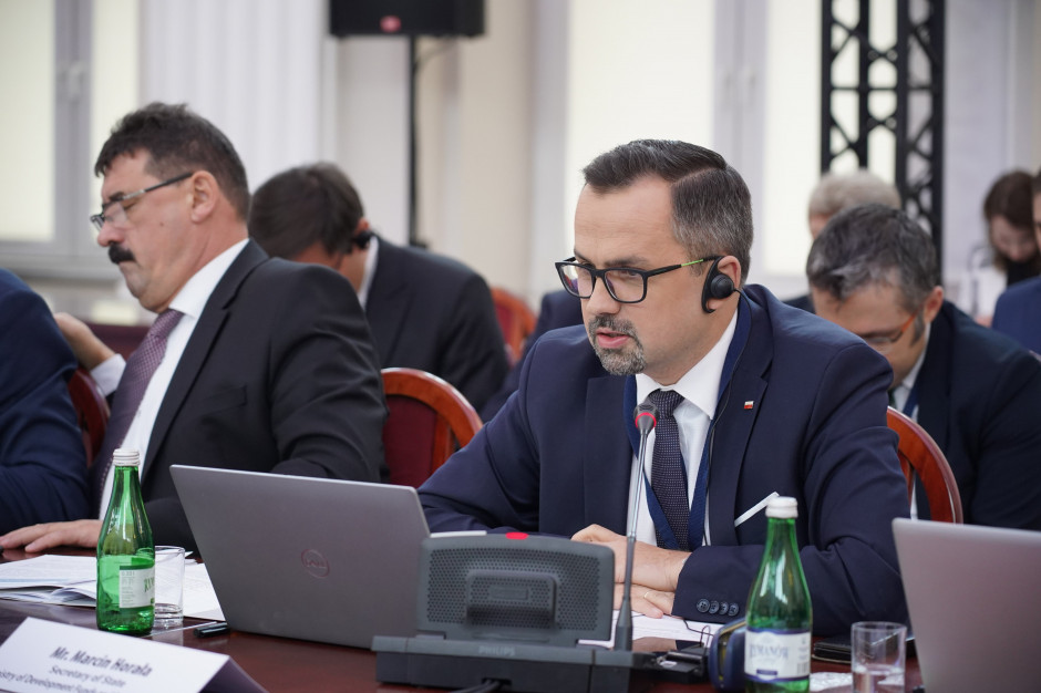 Wiceminister funduszy i polityki regionalnej Marcin Horała wziął udział w posiedzeniu polsko-ukraińskiej międzyrządowej komisji ds. współpracy gospodarczej (fot. MFiPR/tt)