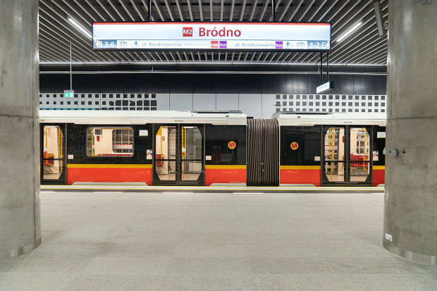 Bródno - to jedna z nowych stacji warszawskiego metra, która zostanie otwarta 28 września. (Fot. metro.waw.pl)