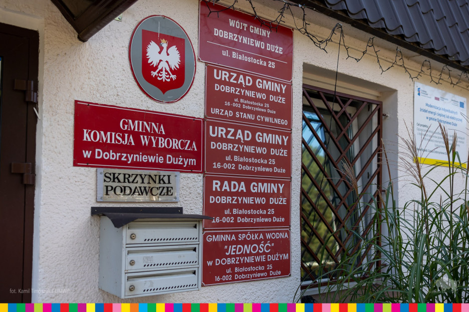 Nowa siedziba urzędu gminy w Dobrzyniewie Dużym ma być gotowa do końca listopada 2023 r (fot. UMWP)