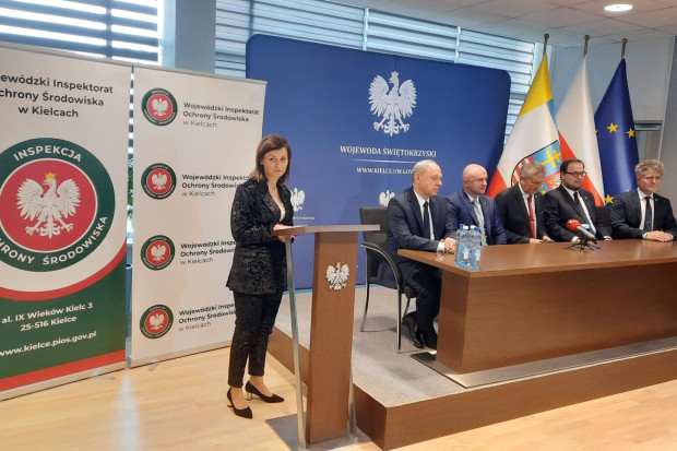 W Kielcach ogłoszono powstanie wydziału do spraw przestępczości środowiskowej (fot. WIOŚ Kielce)
