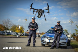 Bezpieczeństwo podczas Wszystkich Świętych - policja wykorzystuje drony (fot. lubuska.policja.gov.pl)