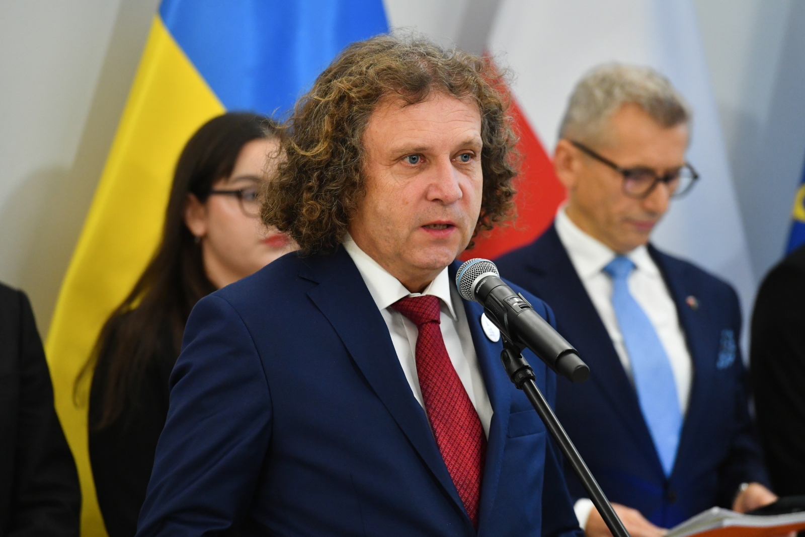 Prezydent Sopotu i przewodniczący stowarzyszenia (fot. PAP/Piotr Nowak)