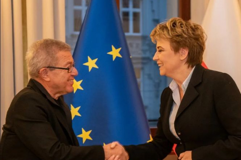 Daniel Libeskind i Hanna Zdanowska (fot. UM Łódź) Daniel Libeskind i Hanna Zdanowska (fot. UM Łódź)