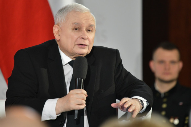 Prezes PiS Jarosław Kaczyński. (Fot. PAP/Sebastian Borowski)